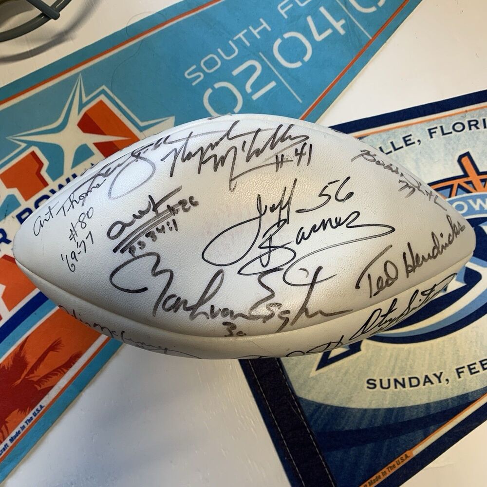 Vintage 1970s Rare NFL Oakland Raiders Signed Football